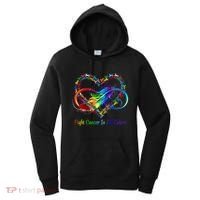 Fight Cancer Feather Ribbons Cool Gift Women's Hoodie thumb 0