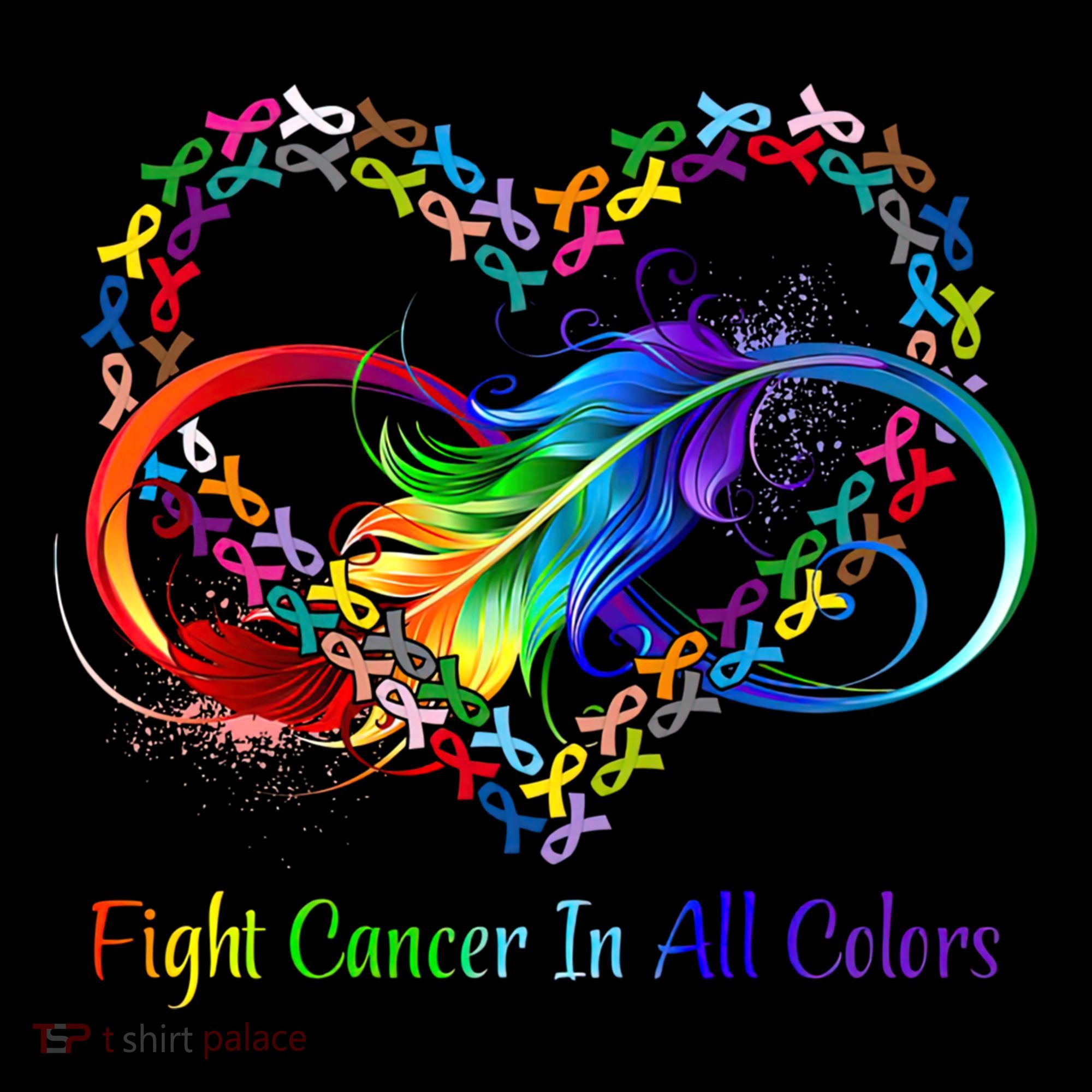 Fight Cancer Feather Ribbons Cool Gift Women's Hoodie