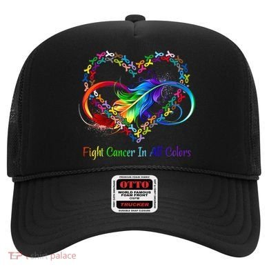 Fight Cancer Feather Ribbons Cool Gift Hat