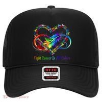 Fight Cancer Feather Ribbons Cool Gift Hat thumb 0