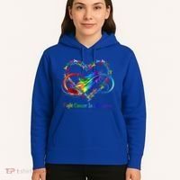 Fight Cancer Feather Ribbons Cool Gift Hoodie thumb 5