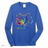 Fight Cancer Feather Ribbons Cool Gift Long Sleeve Shirt thumb 0