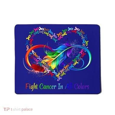 Fight Cancer Feather Ribbons Cool Gift Mousepad