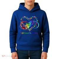 Fight Cancer Feather Ribbons Cool Gift Kids Hoodie thumb 4