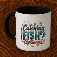 Fishing Catching Fish Optional Relaxing Required Coffee Mug thumb 2