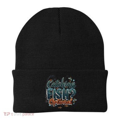 Fishing Catching Fish Optional Relaxing Required Beanie