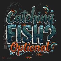 Fishing Catching Fish Optional Relaxing Required Beanie thumb 2