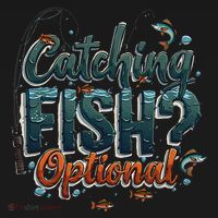 Fishing Catching Fish Optional Relaxing Required Pajama Set thumb 2
