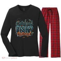Fishing Catching Fish Optional Relaxing Required Women's Long Sleeve Flannel Pajama Set  thumb 0