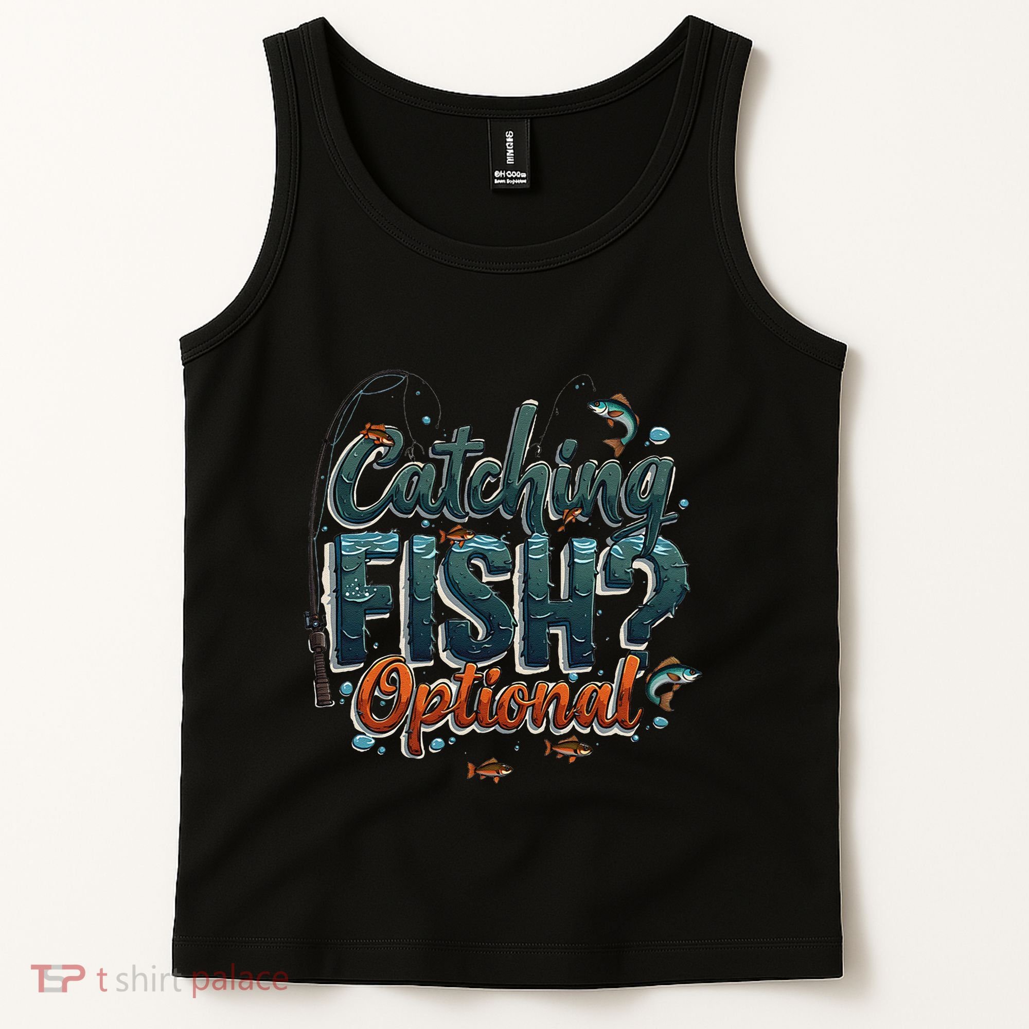 Fishing Catching Fish Optional Relaxing Required Tank Top