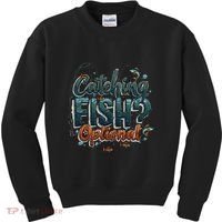Fishing Catching Fish Optional Relaxing Required Kids Sweatshirt thumb 0