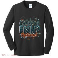 Fishing Catching Fish Optional Relaxing Required Kids Long Sleeve Shirt thumb 0