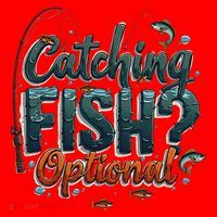 Fishing Catching Fish Optional Relaxing Required Santa Hat thumb 1