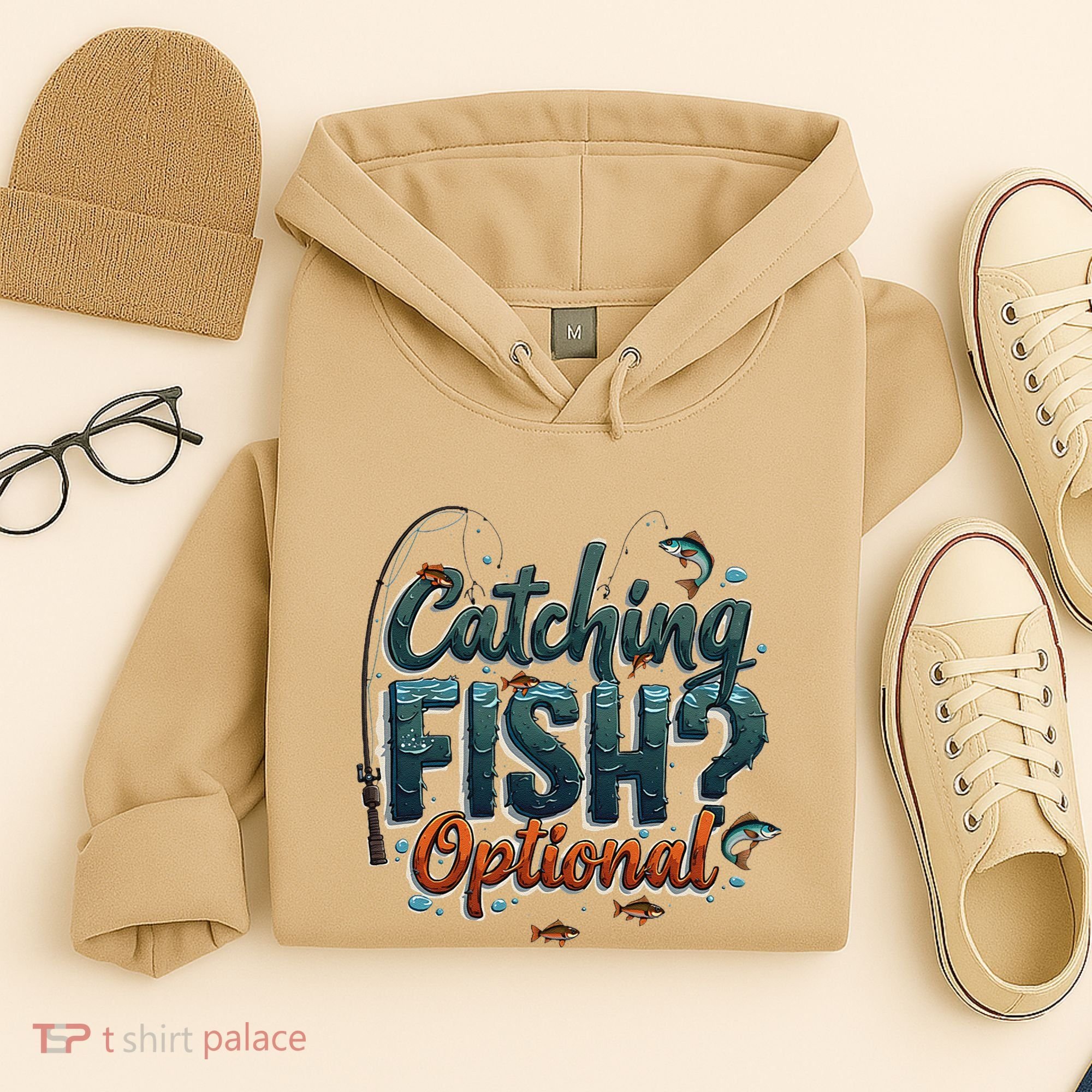 Fishing Catching Fish Optional Relaxing Required Hoodie