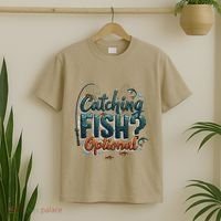 Fishing Catching Fish Optional Relaxing Required T-Shirt thumb 2