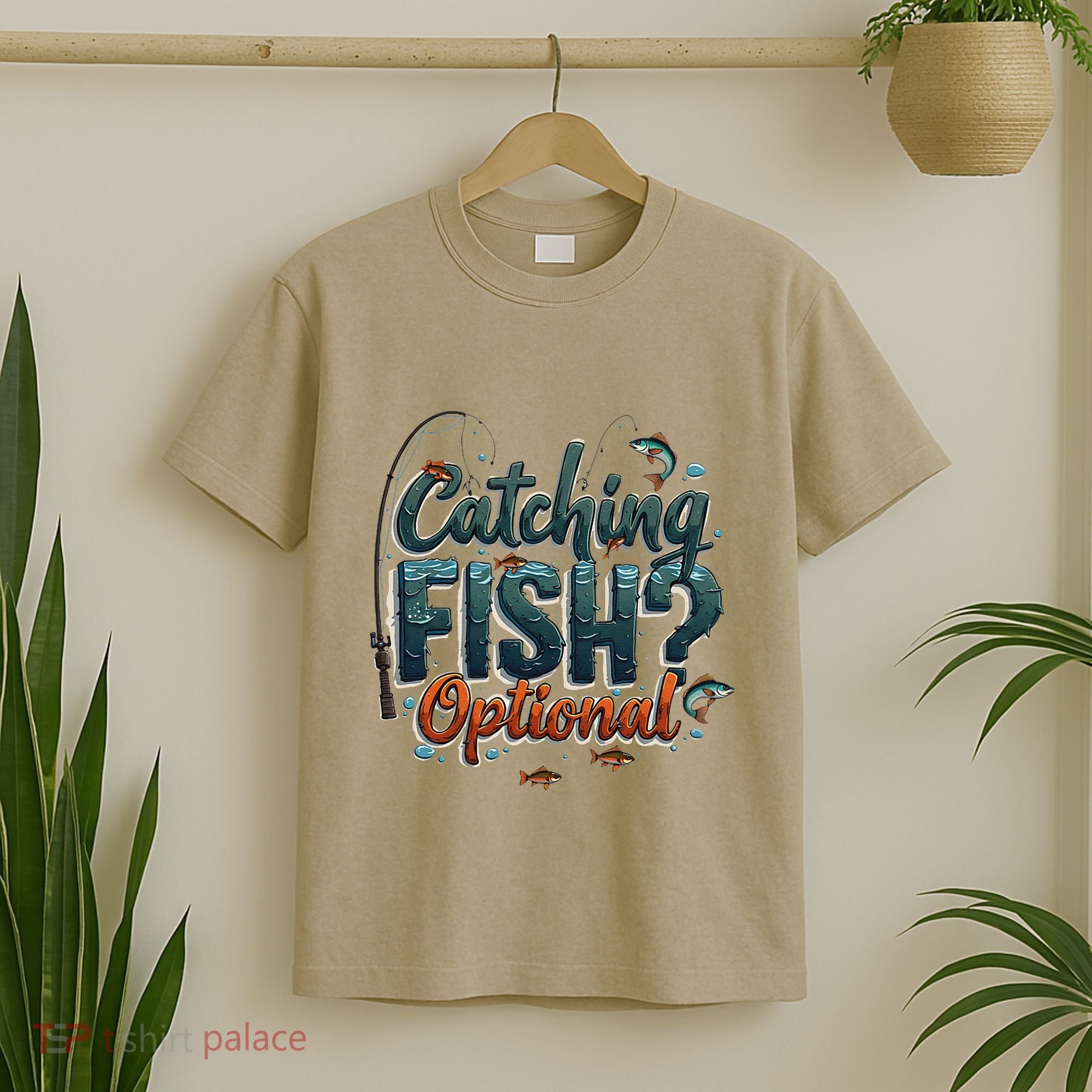 Fishing Catching Fish Optional Relaxing Required T-Shirt