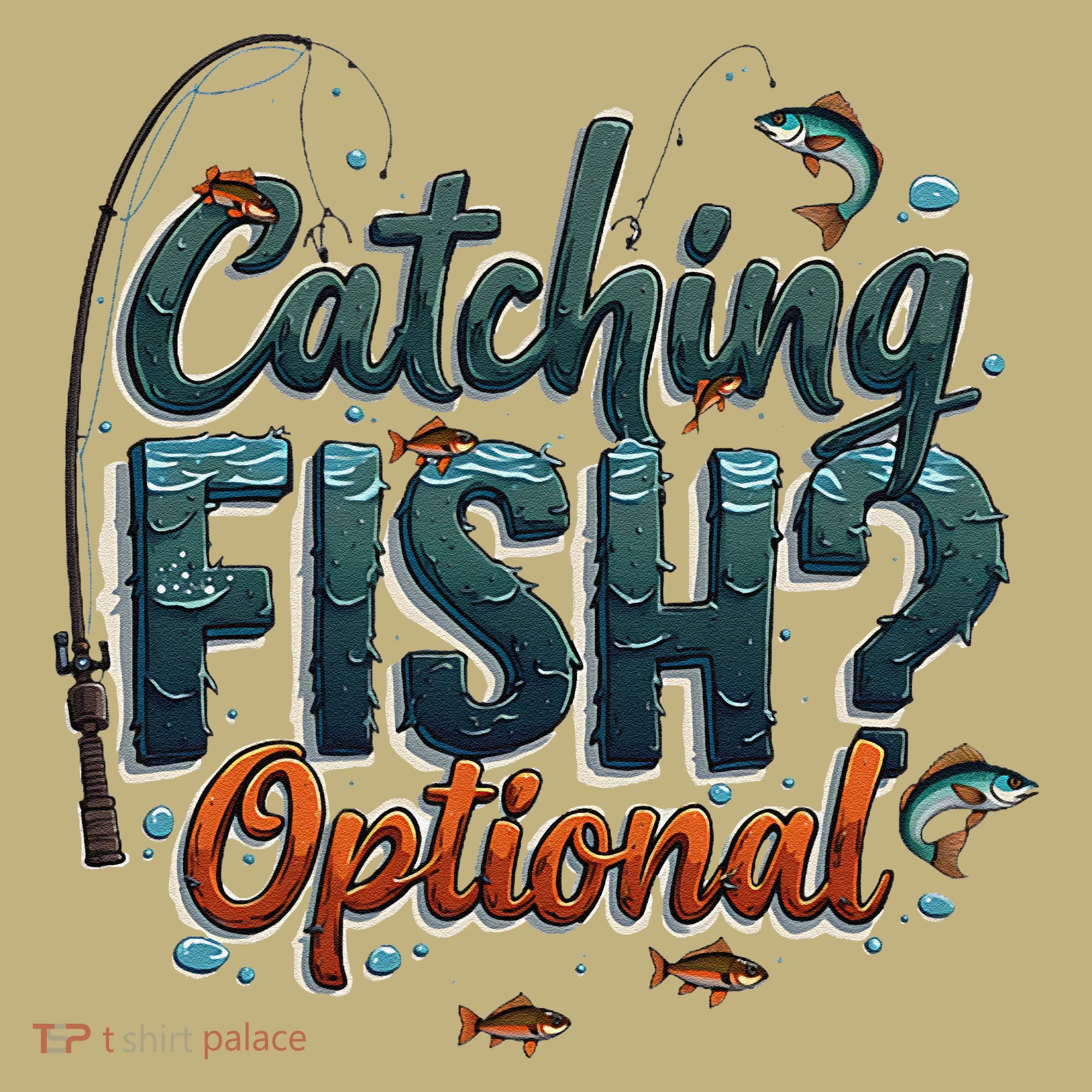 Fishing Catching Fish Optional Relaxing Required Kids T-Shirt