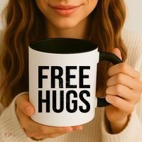 Funny Classic Free Hugs Gift For Man Woman Coffee Mug thumb 3