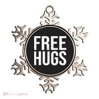 Funny Classic Free Hugs Gift For Man Woman Ornament thumb 0