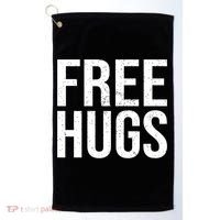 Funny Classic Free Hugs Gift For Man Woman Golf Towel thumb 0