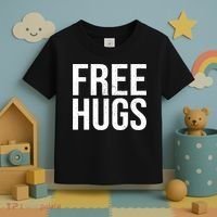 Funny Classic Free Hugs Gift For Man Woman Toddler T-Shirt thumb 3