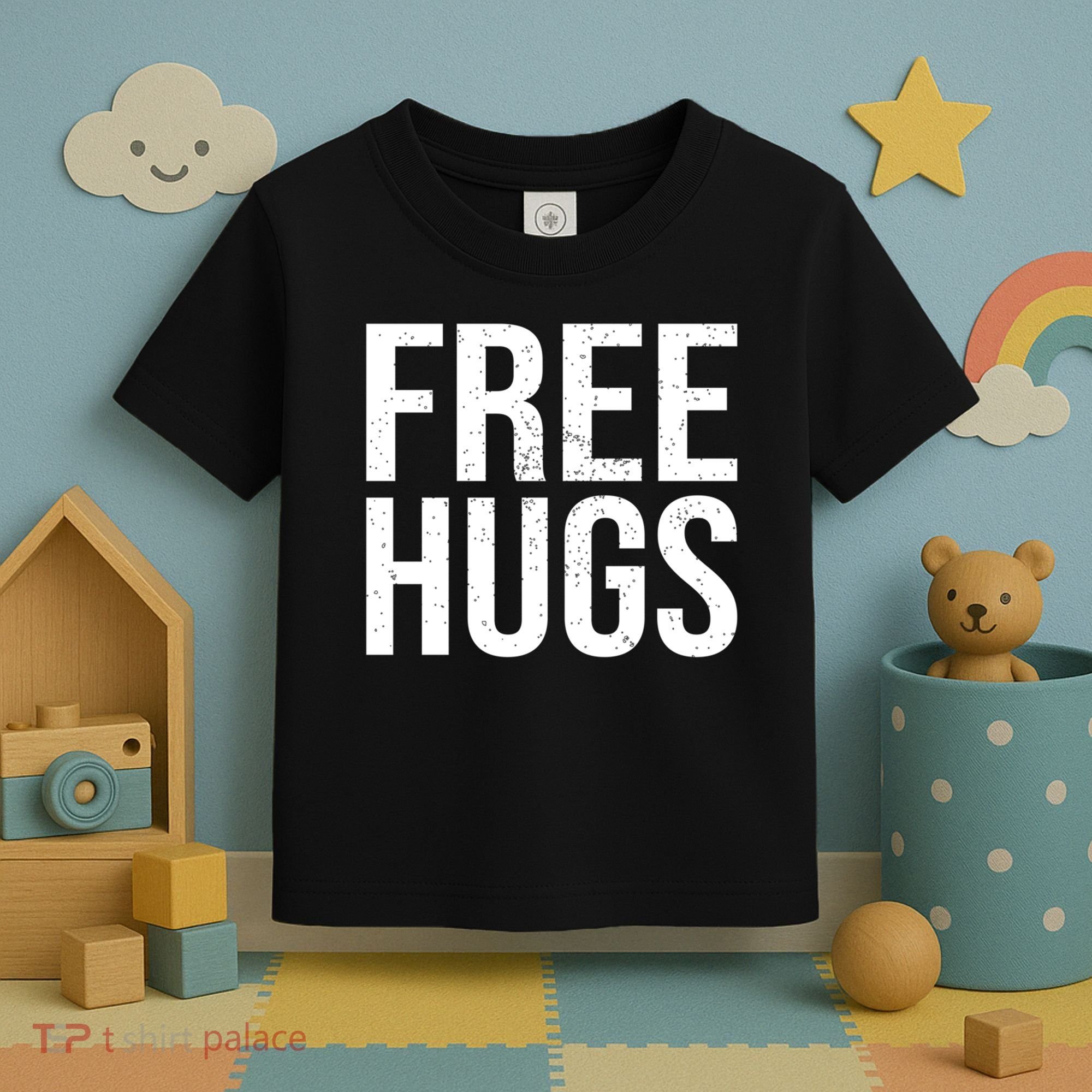 Funny Classic Free Hugs Gift For Man Woman Toddler T-Shirt