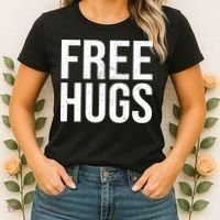 Funny Classic Free Hugs Gift For Man Woman Women's T-Shirt thumb 2
