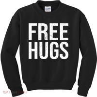 Funny Classic Free Hugs Gift For Man Woman Kids Sweatshirt thumb 0