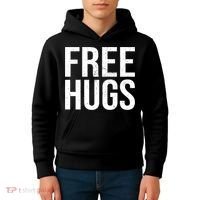 Funny Classic Free Hugs Gift For Man Woman Kids Hoodie thumb 4