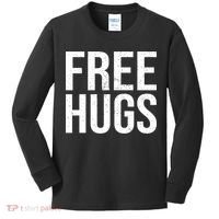 Funny Classic Free Hugs Gift For Man Woman Kids Long Sleeve Shirt thumb 0