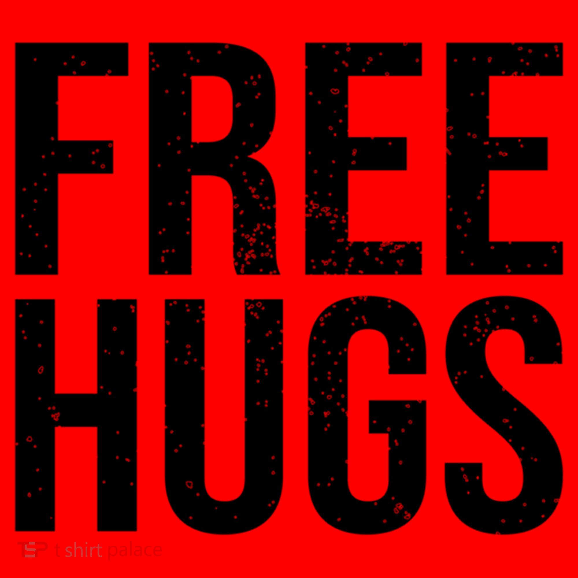 Funny Classic Free Hugs Gift For Man Woman Santa Hat