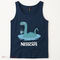 Funny Coffees For - Funny Loch Ness Monster Tank Top thumb 2