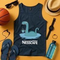 Funny Coffees For - Funny Loch Ness Monster Tank Top thumb 4