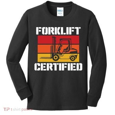Forklift Certified Kids Long Sleeve Shirt