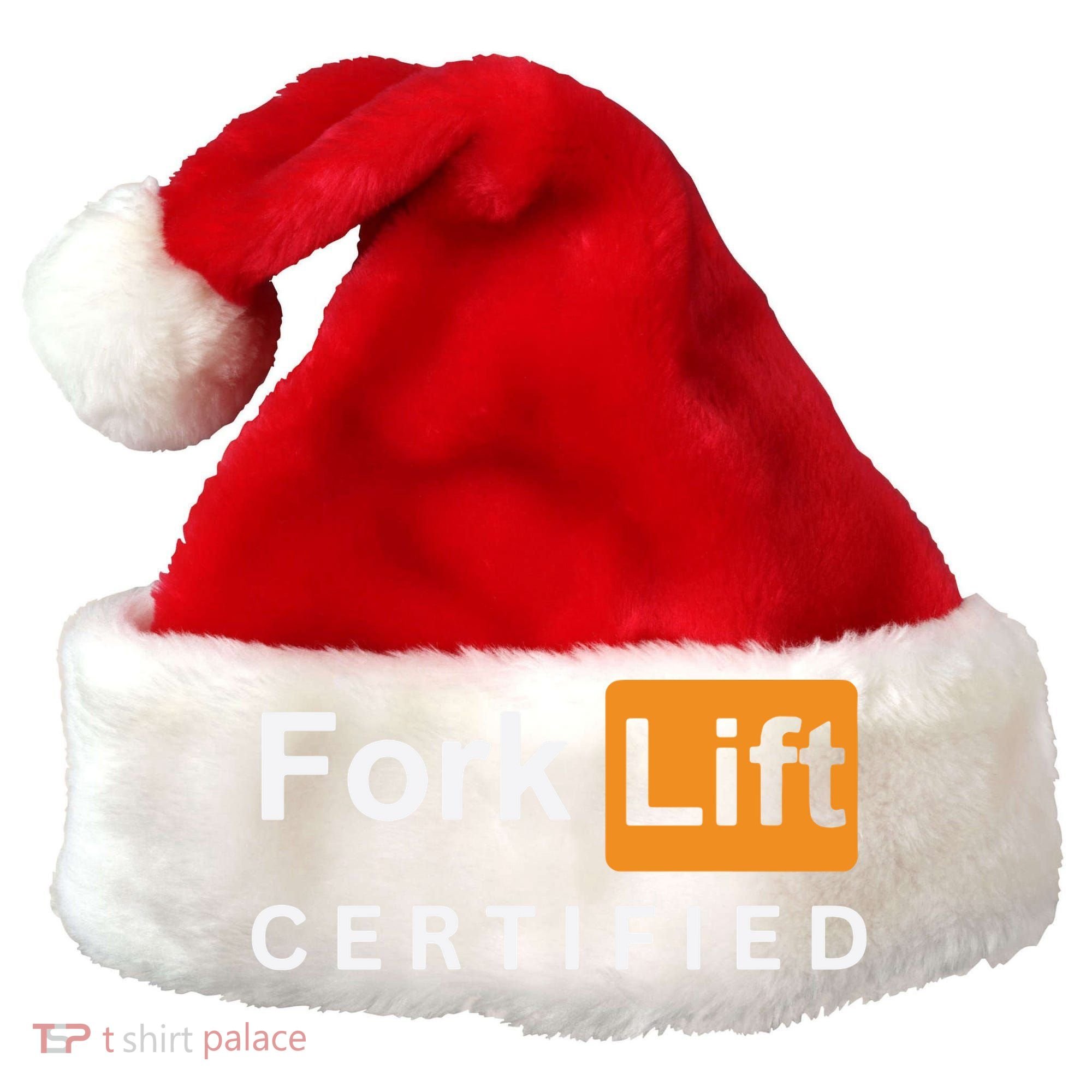 Forklift Certified Santa Hat