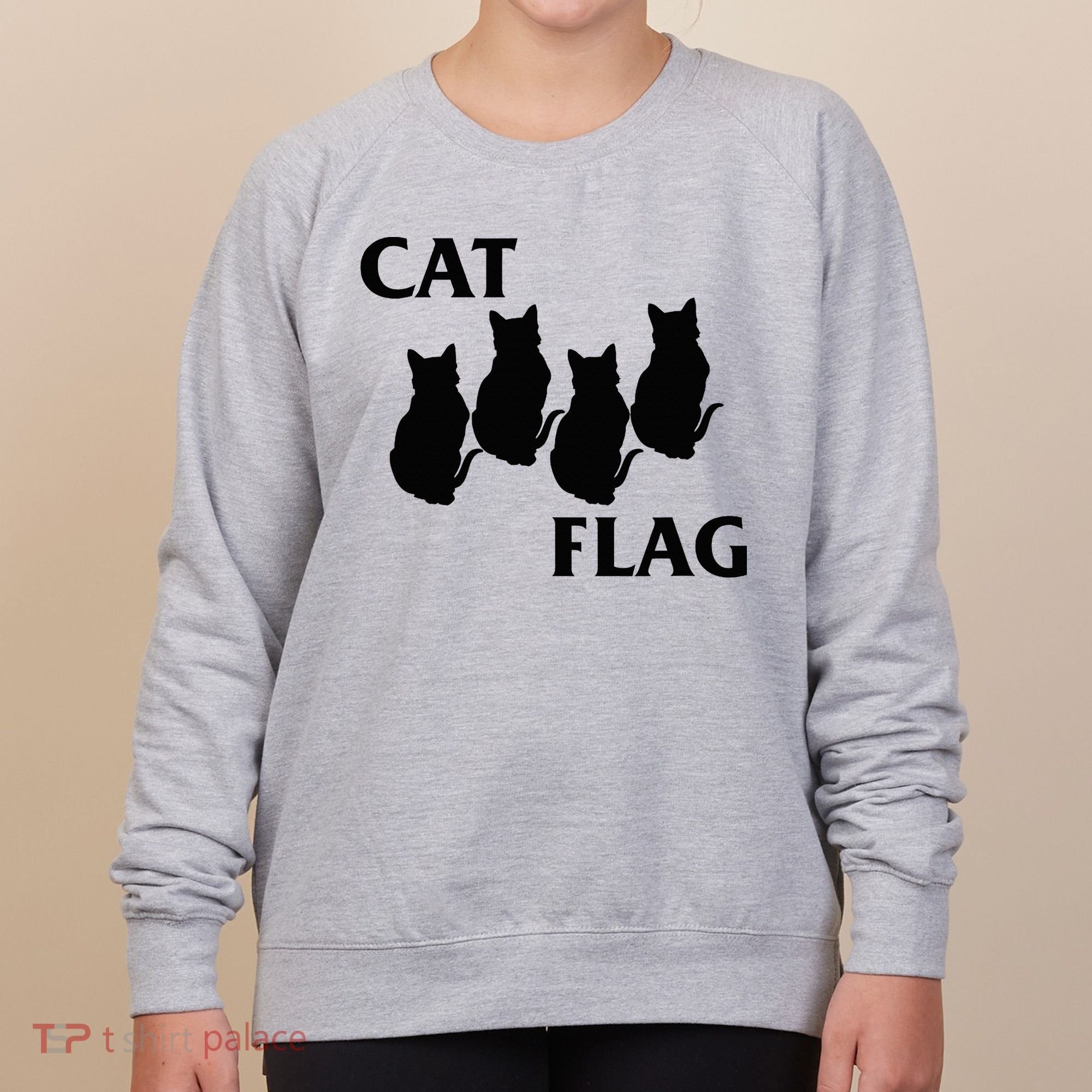 Funny Cat Flag Hardcore Music Parody Women's Sweatshirt