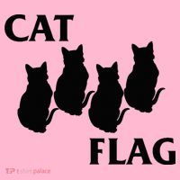 Funny Cat Flag Hardcore Music Parody Coaster thumb 2