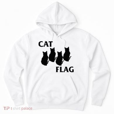 Funny Cat Flag Hardcore Music Parody Hoodie
