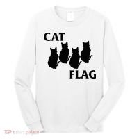Funny Cat Flag Hardcore Music Parody Long Sleeve Shirt thumb 0