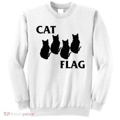 Funny Cat Flag Hardcore Music Parody Sweatshirt