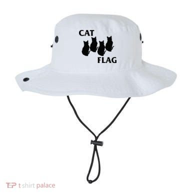 Funny Cat Flag Hardcore Music Parody Bucket Hat