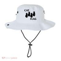 Funny Cat Flag Hardcore Music Parody Bucket Hat thumb 0