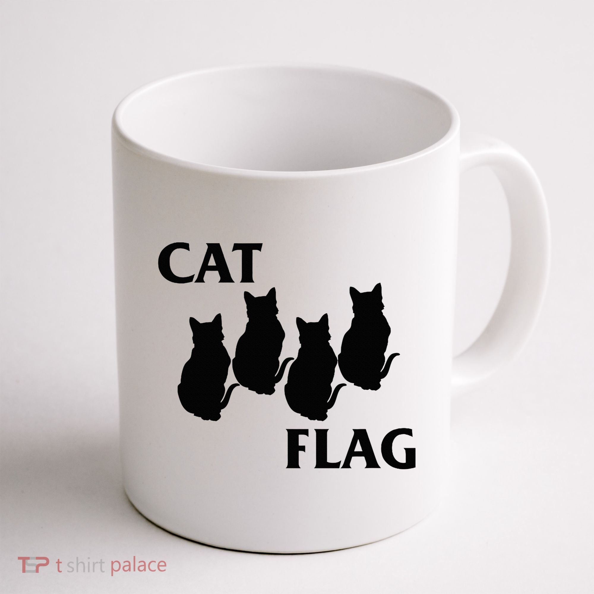 Funny Cat Flag Hardcore Music Parody Coffee Mug
