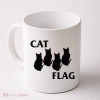 Funny Cat Flag Hardcore Music Parody Coffee Mug thumb 0