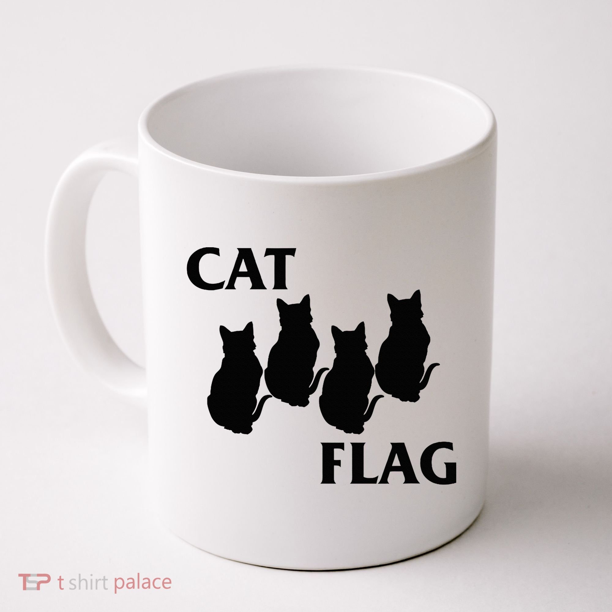 Funny Cat Flag Hardcore Music Parody Coffee Mug