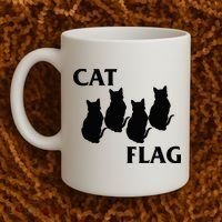 Funny Cat Flag Hardcore Music Parody Coffee Mug thumb 2