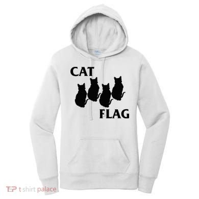 Funny Cat Flag Hardcore Music Parody Women's Hoodie