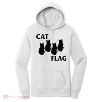 Funny Cat Flag Hardcore Music Parody Women's Hoodie thumb 0