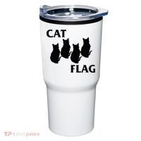 Funny Cat Flag Hardcore Music Parody Tumbler thumb 0