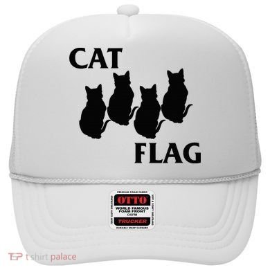 Funny Cat Flag Hardcore Music Parody Hat